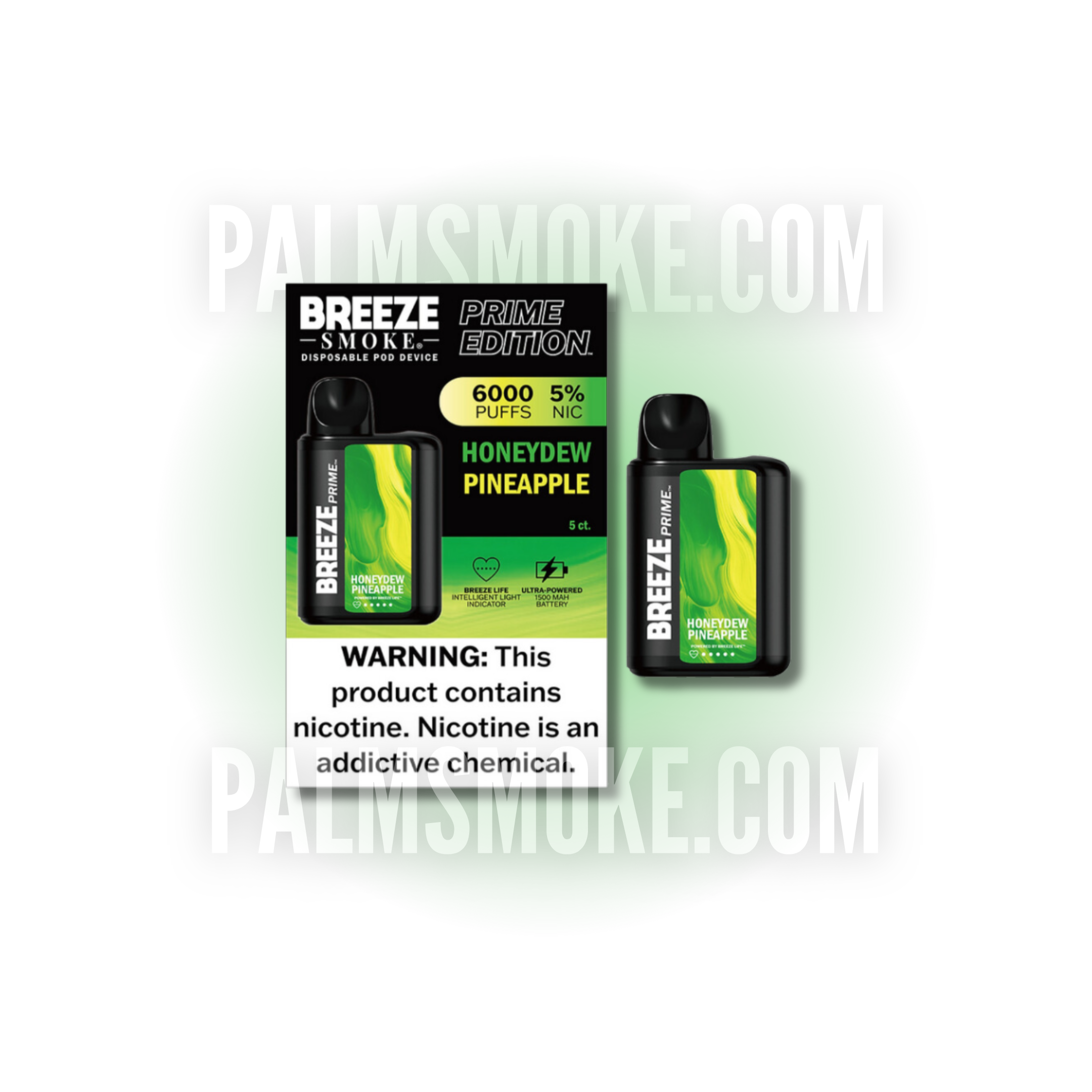 BREEZE VAPE HONEYDEW PINEAPPLE PALM TECH BREEZE VAPE HONEYDEW PINEAPPLE PALM TECH