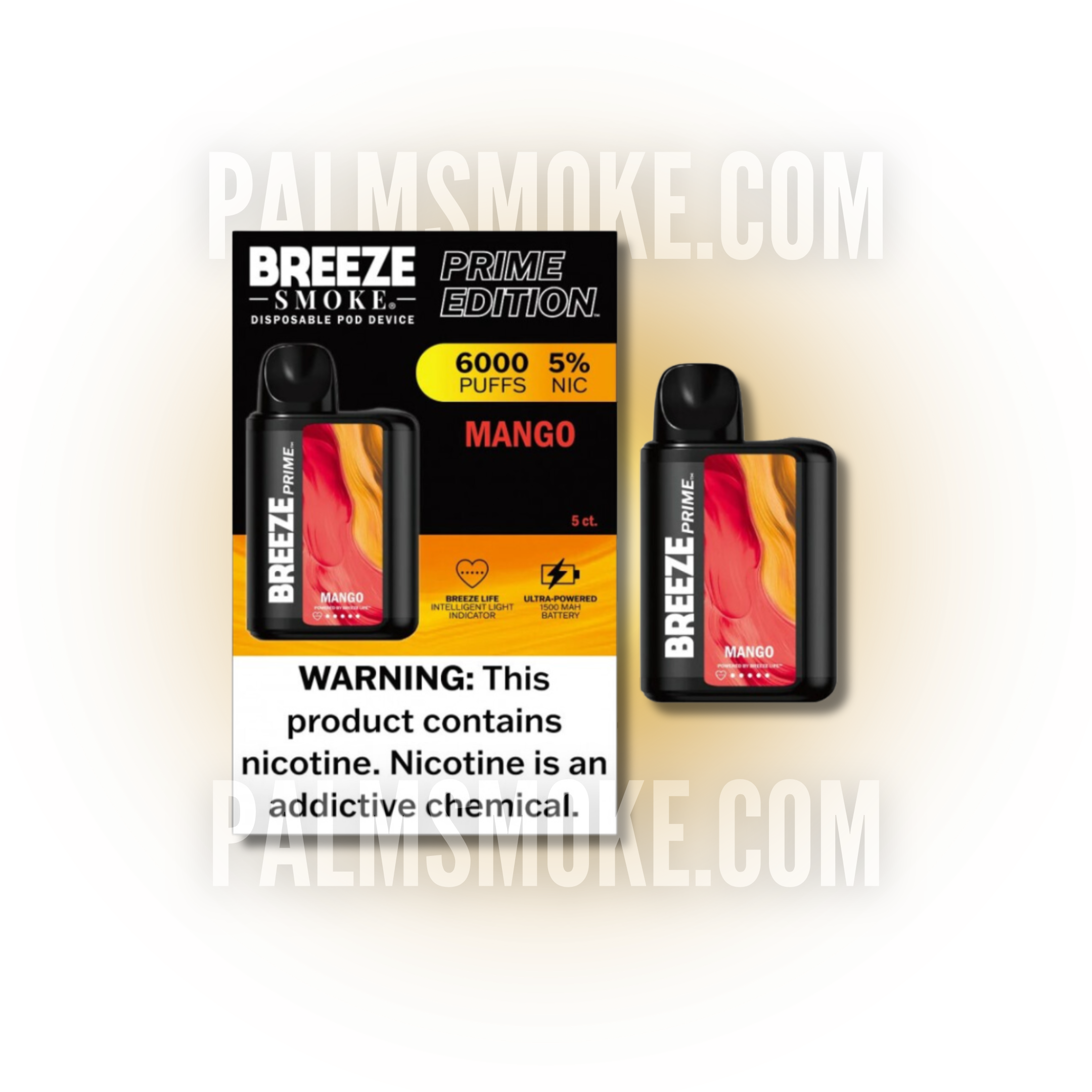 BREEZE VAPE MANGO PALM TECH BREEZE VAPE MANGO PALM TECH