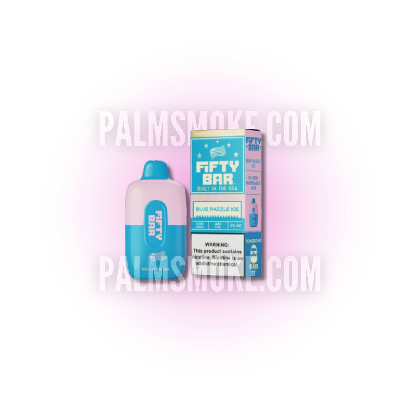 FIFTY BAR VAPE 6000 BLUE RAZZLE ICE β¨