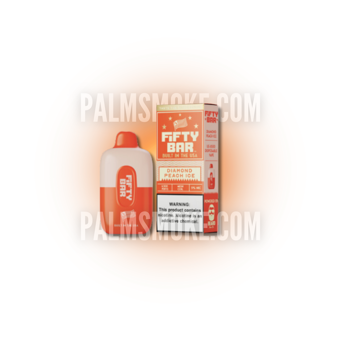 FIFTY BAR VAPE 6000 DIAMOND PEACH ICE β¨