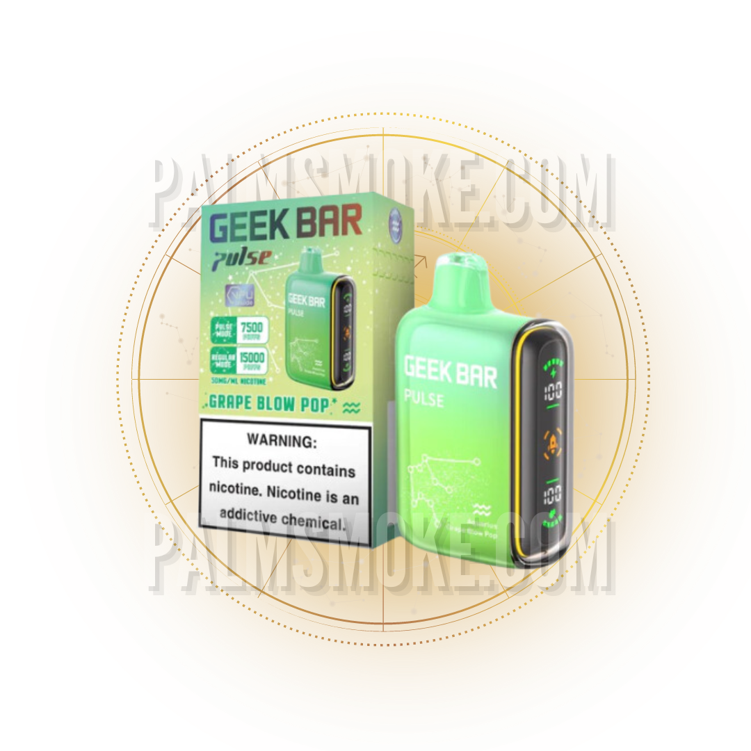 GEEK BAR PULSE 15000 PUFFS GRAPE BLOW POP 🚀💨