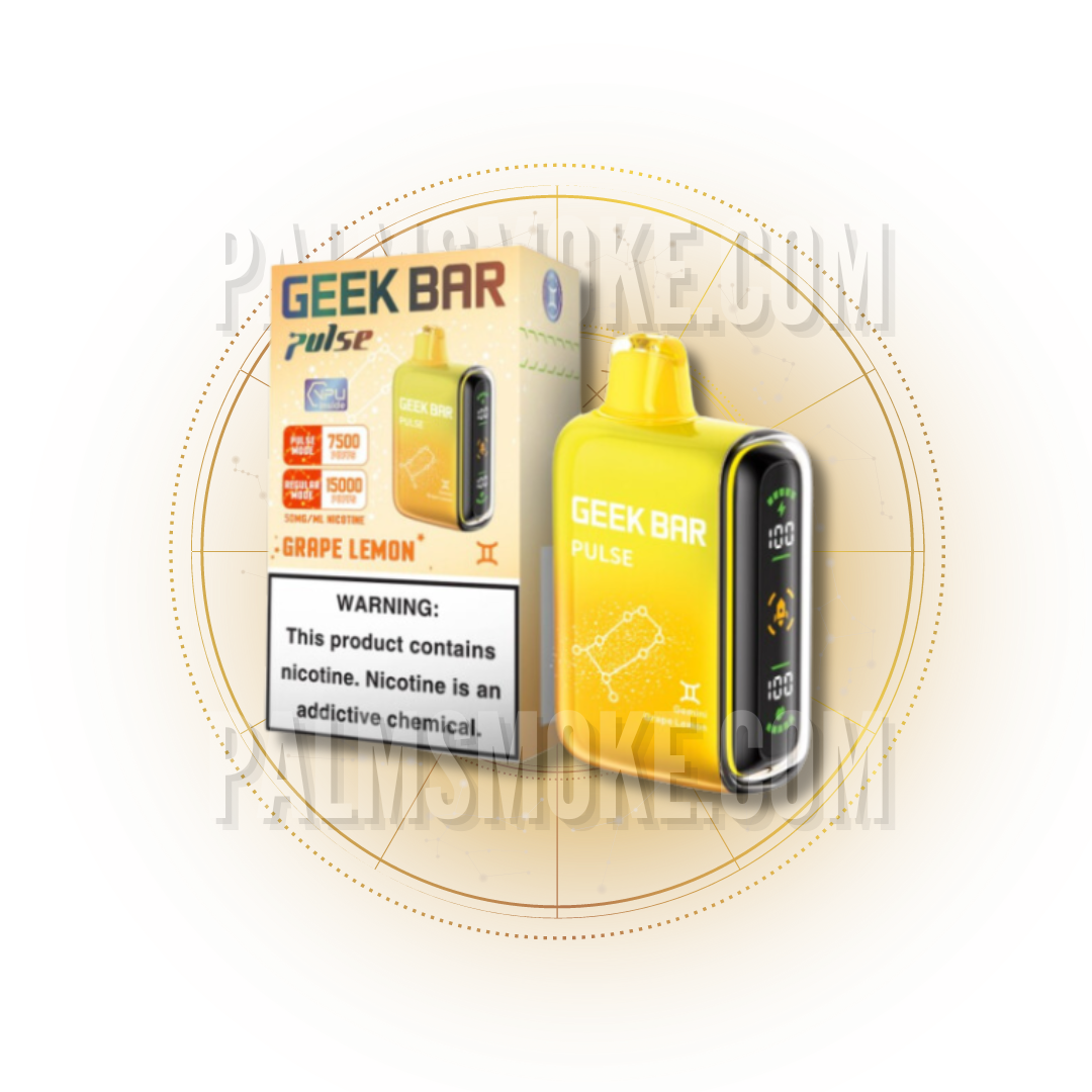 GEEK BAR PULSE 15000 PUFFS GRAPE LEMON 🚀💨