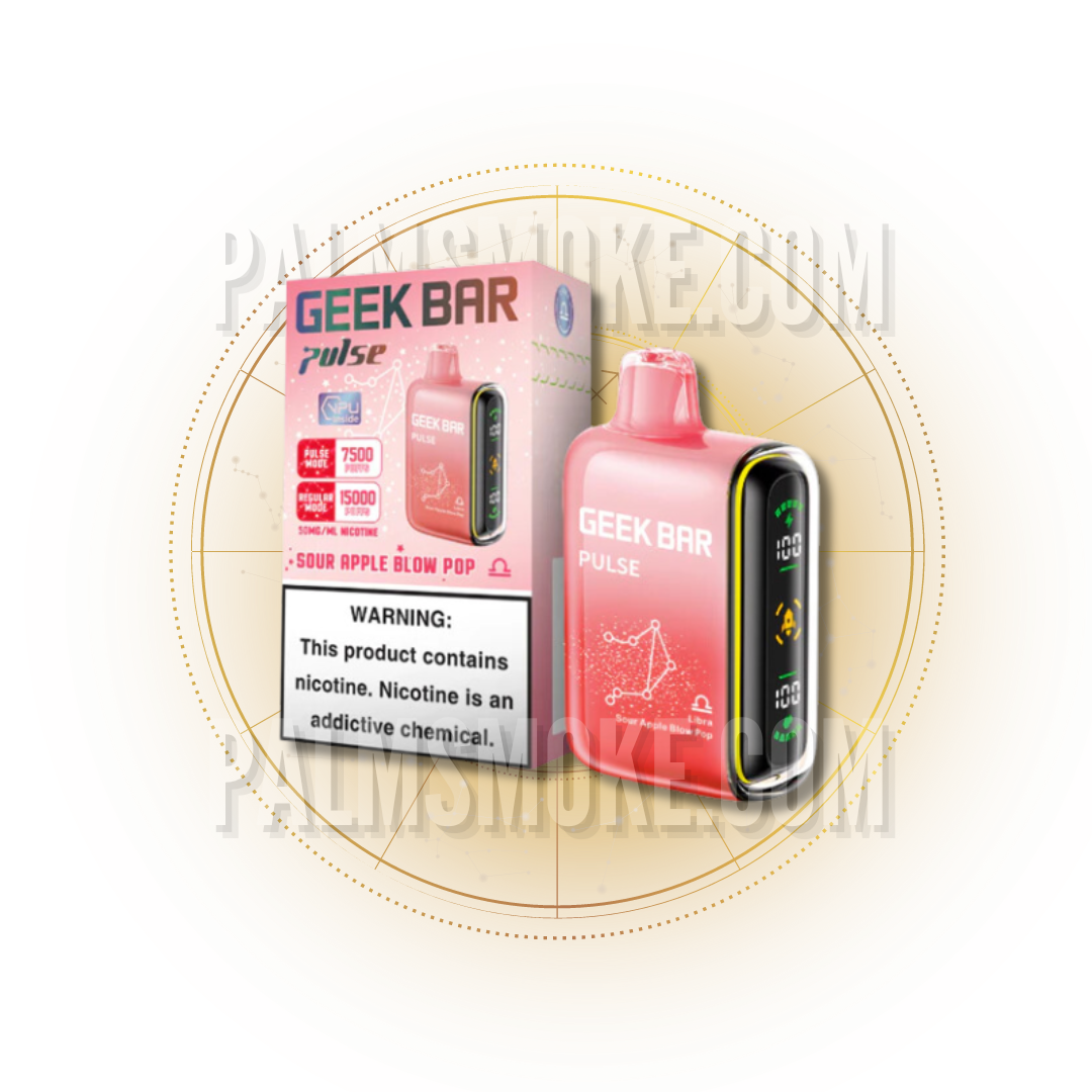 GEEK BAR PULSE 15000 PUFFS SOUR APPLE BLOW POP 🚀💨