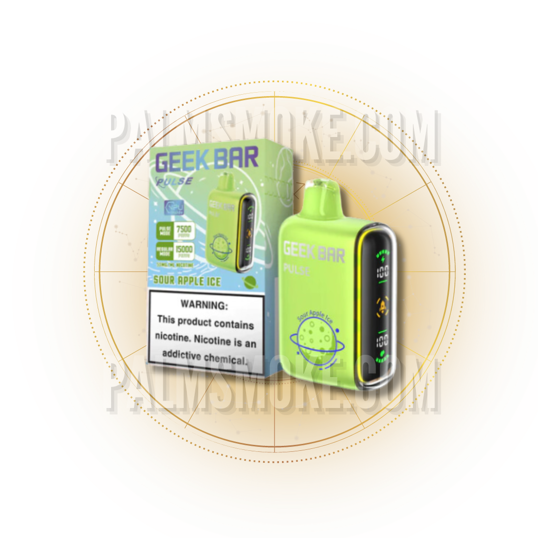 GEEK BAR PULSE 15000 PUFFS SOUR APPLE ICE 🚀💨