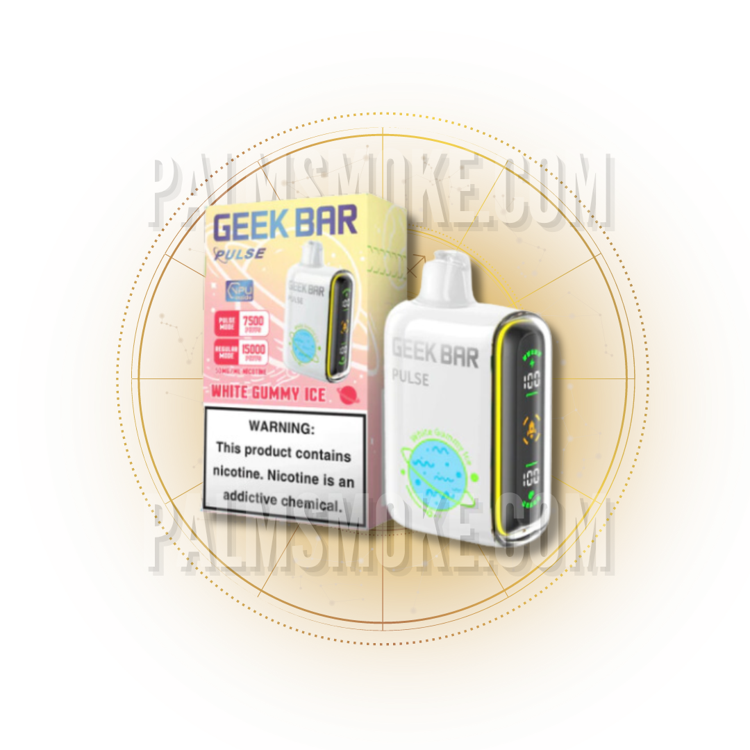 GEEK BAR PULSE 15000 PUFFS WHITE GUMMY ICE 🚀💨
