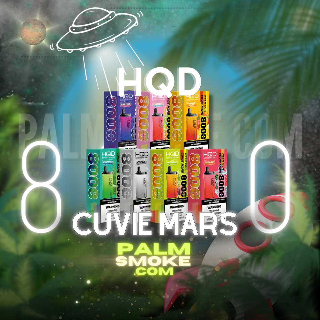 HQD Cuvie Mars Disposable Vape β 8000 Puffs of Lime Passion Fruit Bliss ππ