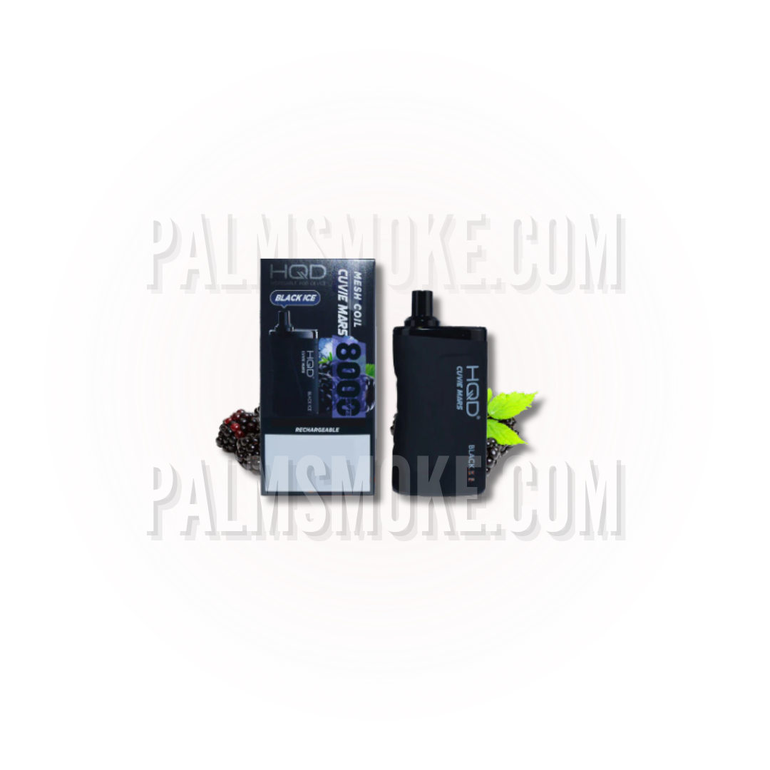 HQD VAPE CUVIE MARS 8000 BLACK ICE ๐ฌ๏ธ๐ด