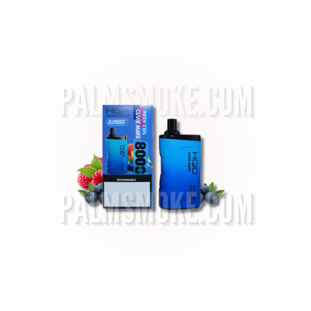 HQD VAPE CUVIE MARS 8000 BLUEBERRY RASPBERRY ๐ฌ๏ธ๐ด
