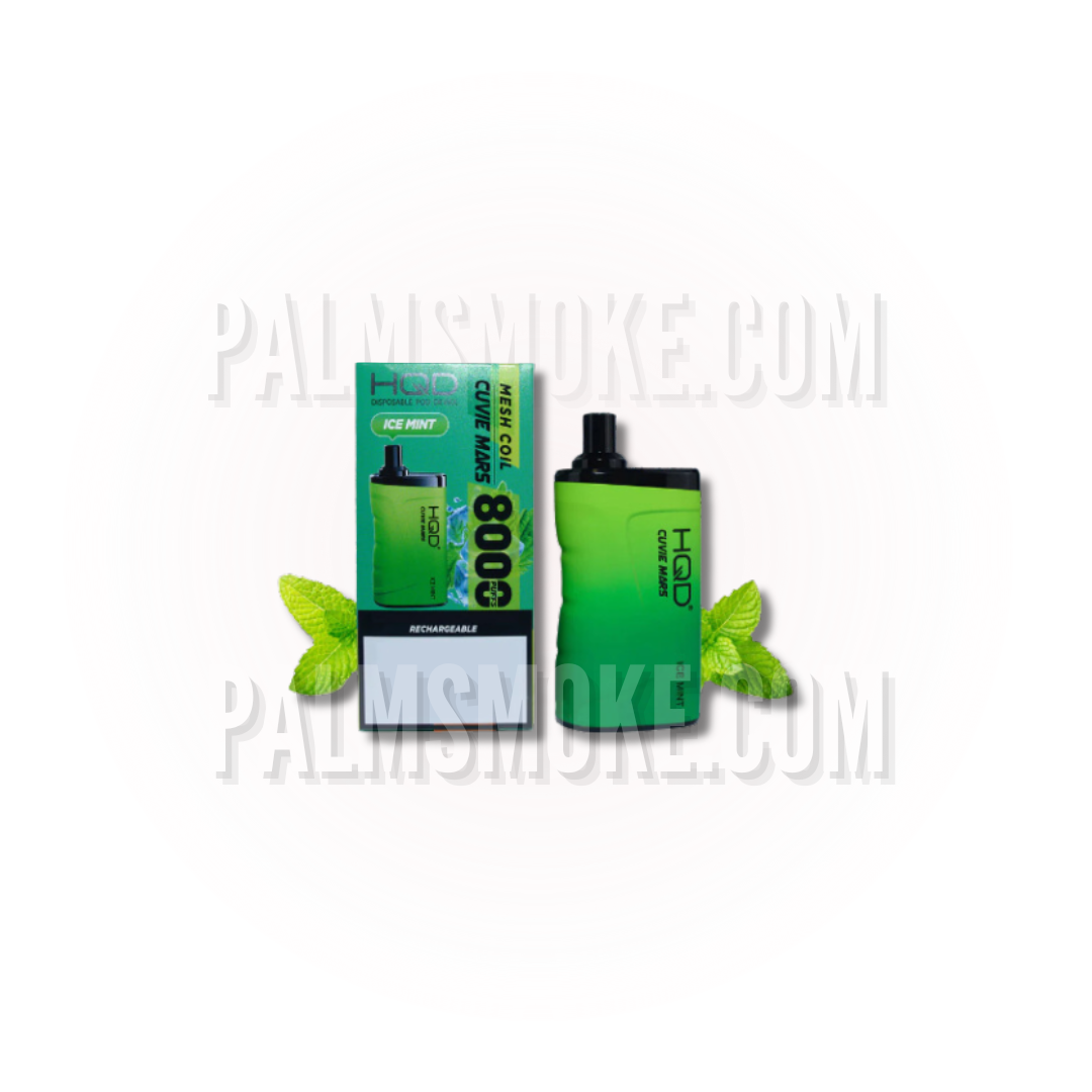 HQD VAPE CUVIE MARS ICE MINT PALM TECH HQD VAPE CUVIE MARS ICE MINT PALM TECH