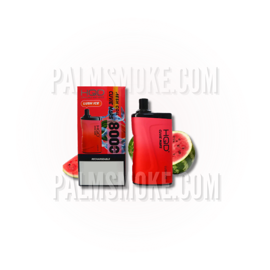 HQD Cuvie Mars Disposable Vape β 8000 Puffs of Lime Passion Fruit Bliss ππ