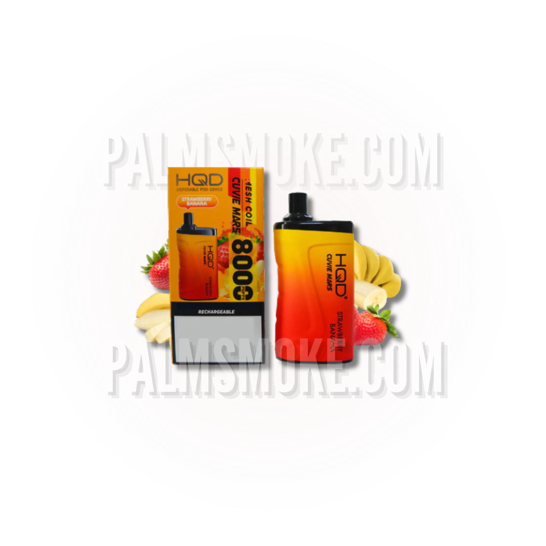 HQD VAPE CUVIE MARS STRAWBERRY BANANA PALM TECH HQD VAPE CUVIE MARS STRAWBERRY BANANA PALM TECH
