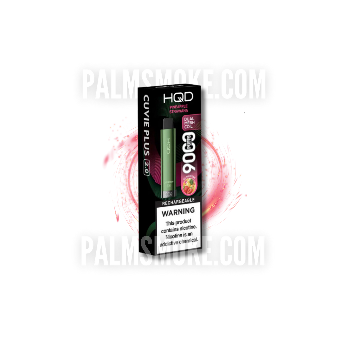 HQD CUVIE PLUS 2.0 DISPOSABLE 9000 PUFFS PINEAPPLE STRAWANA ā”