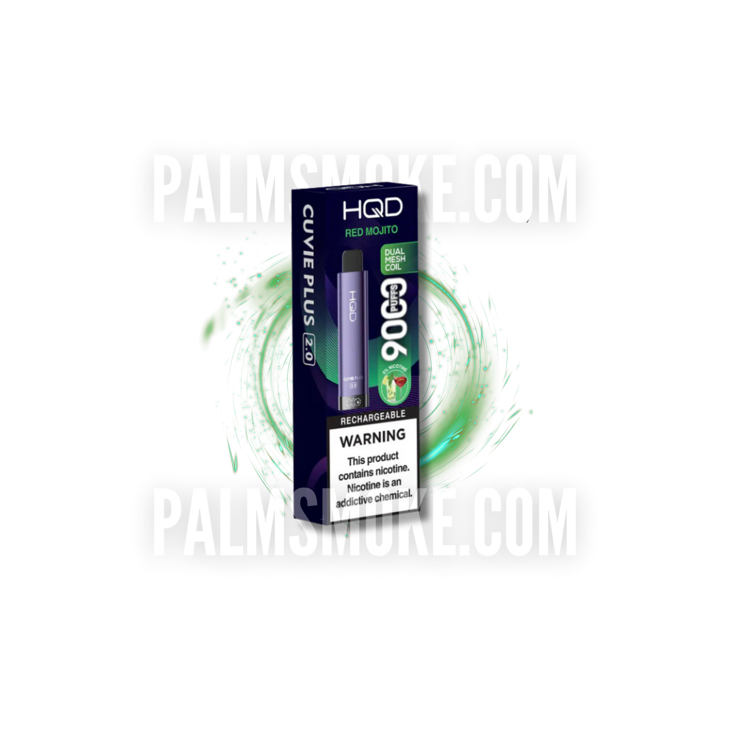 HQD CUVIE PLUS 2.0 DISPOSABLE 9000 PUFFS RED MOJITO ā”