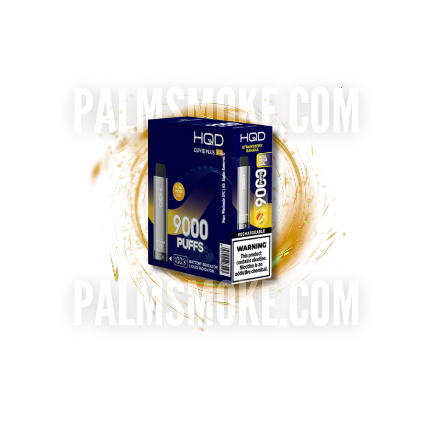 HQD CUVIE PLUS 2.0 DISPOSABLE 9000 PUFFS STRAWBERRY BANANA ā”