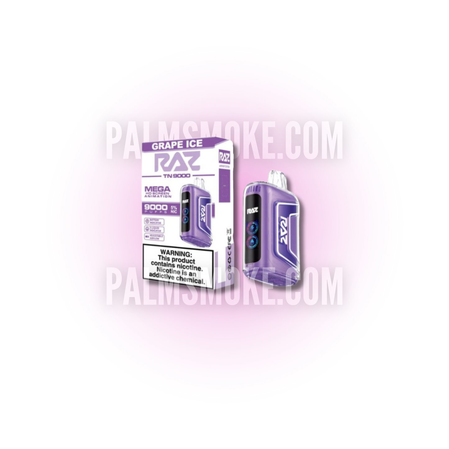 RAZ VAPE 9000 GRAPE ICE