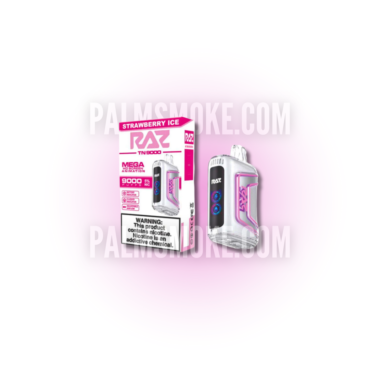 RAZ VAPE 9000 STRAWBERRY ICE