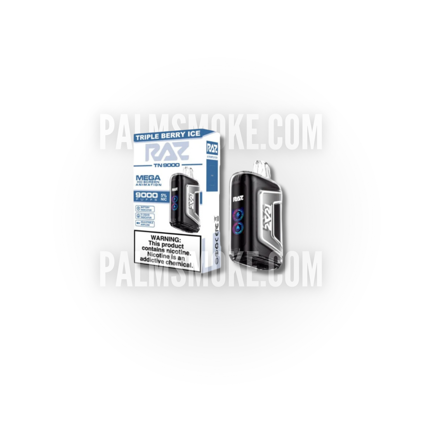 RAZ VAPE 9000 TRIPLE BERRY ICE