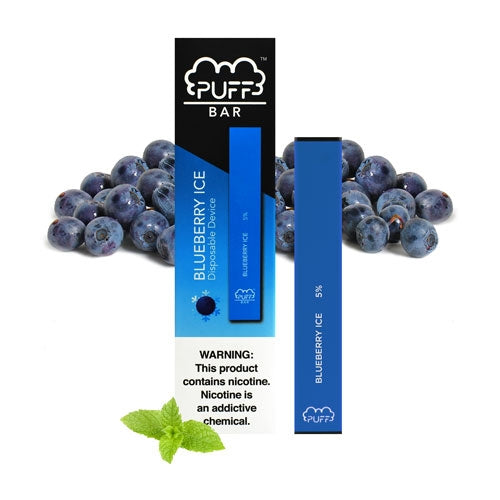 Puff Bar Blueberry Ice Disposable Device