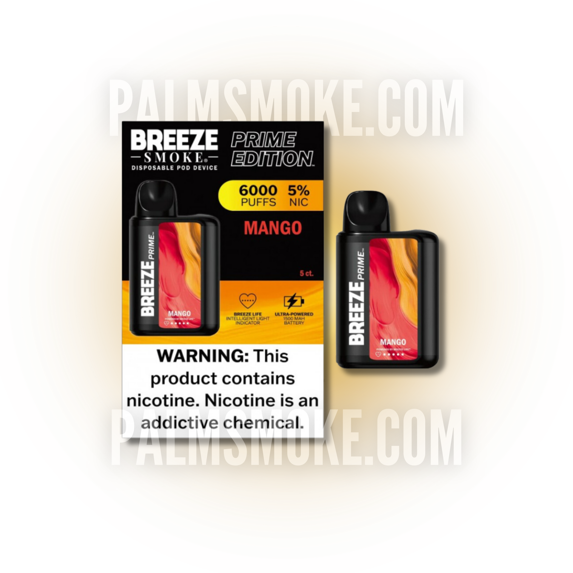 BREEZE VAPE MANGO  PALM TECH