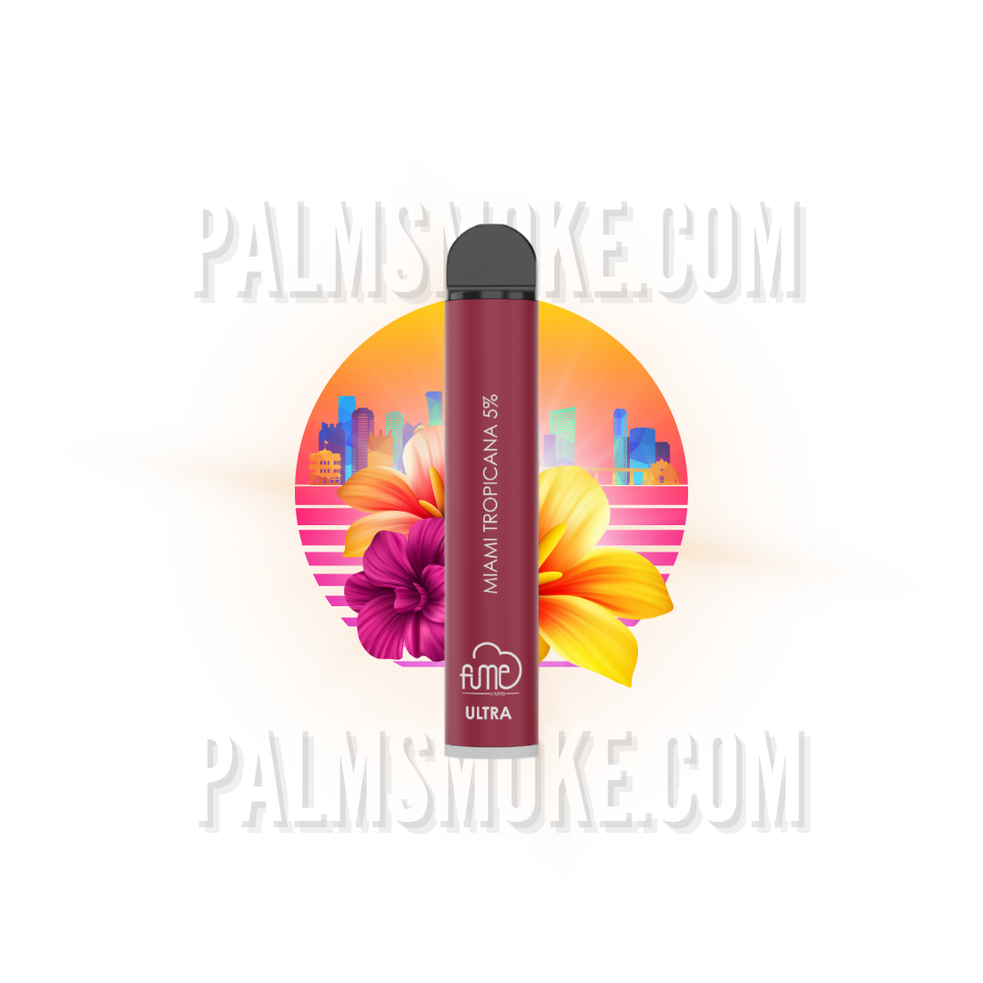 Fume EXTRA 1500 Vape MIAMI TROPICANA PALMSMOKE.COM 🌟