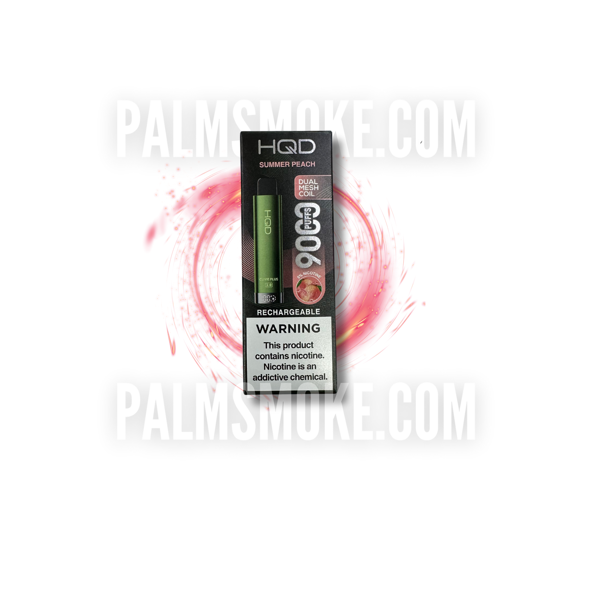 HQD CUVIE PLUS 2.0 DISPOSABLE 9000 PUFFS SUMMER PEACH PALM TECH HQD CUVIE PLUS 2.0 DISPOSABLE 9000 PUFFS SUMMER PEACH PALM TECH