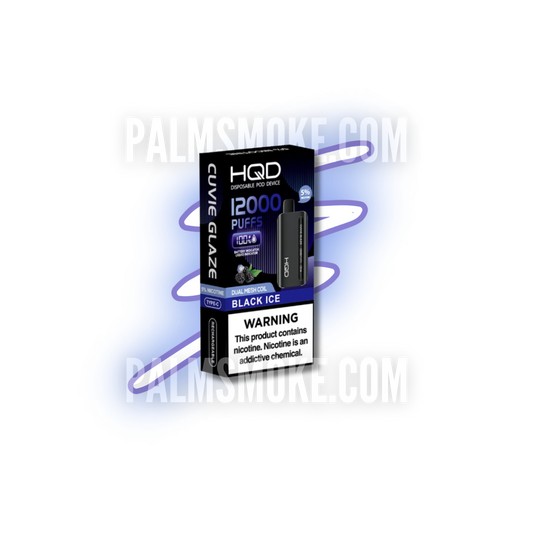 HQD GLAZE 12000 PUFFS DISPOSABLE BLACK ICE 🌬️💨