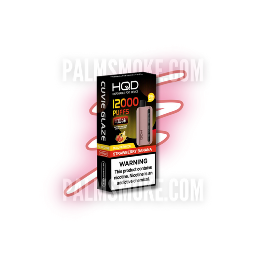 HQD GLAZE 12000 PUFFS DISPOSABLE STRAWBERRY BANANA 🌬️💨