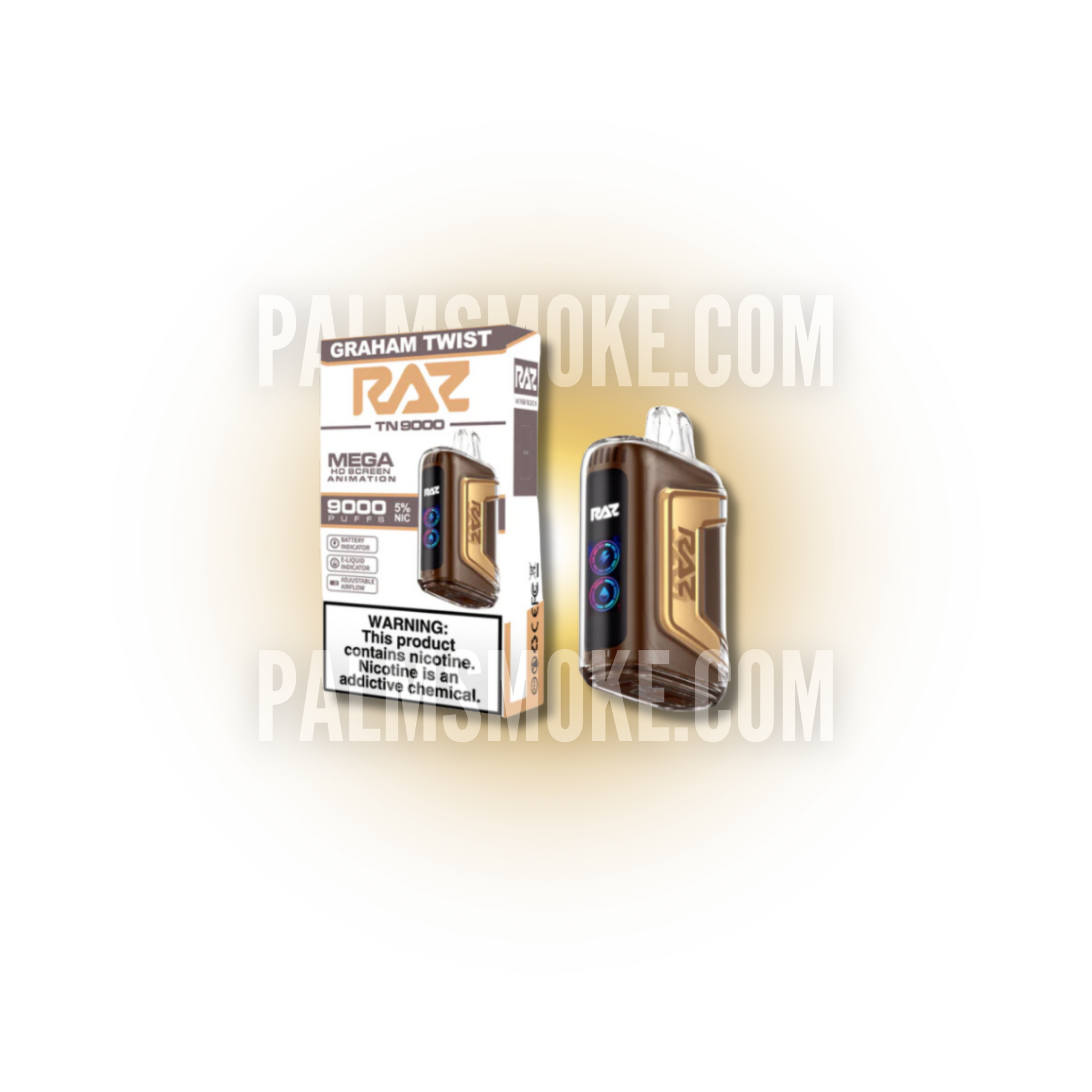RAZ VAPE 9000 GRAHAM TWIST PALM TECH RAZ VAPE 9000 GRAHAM TWIST PALM TECH