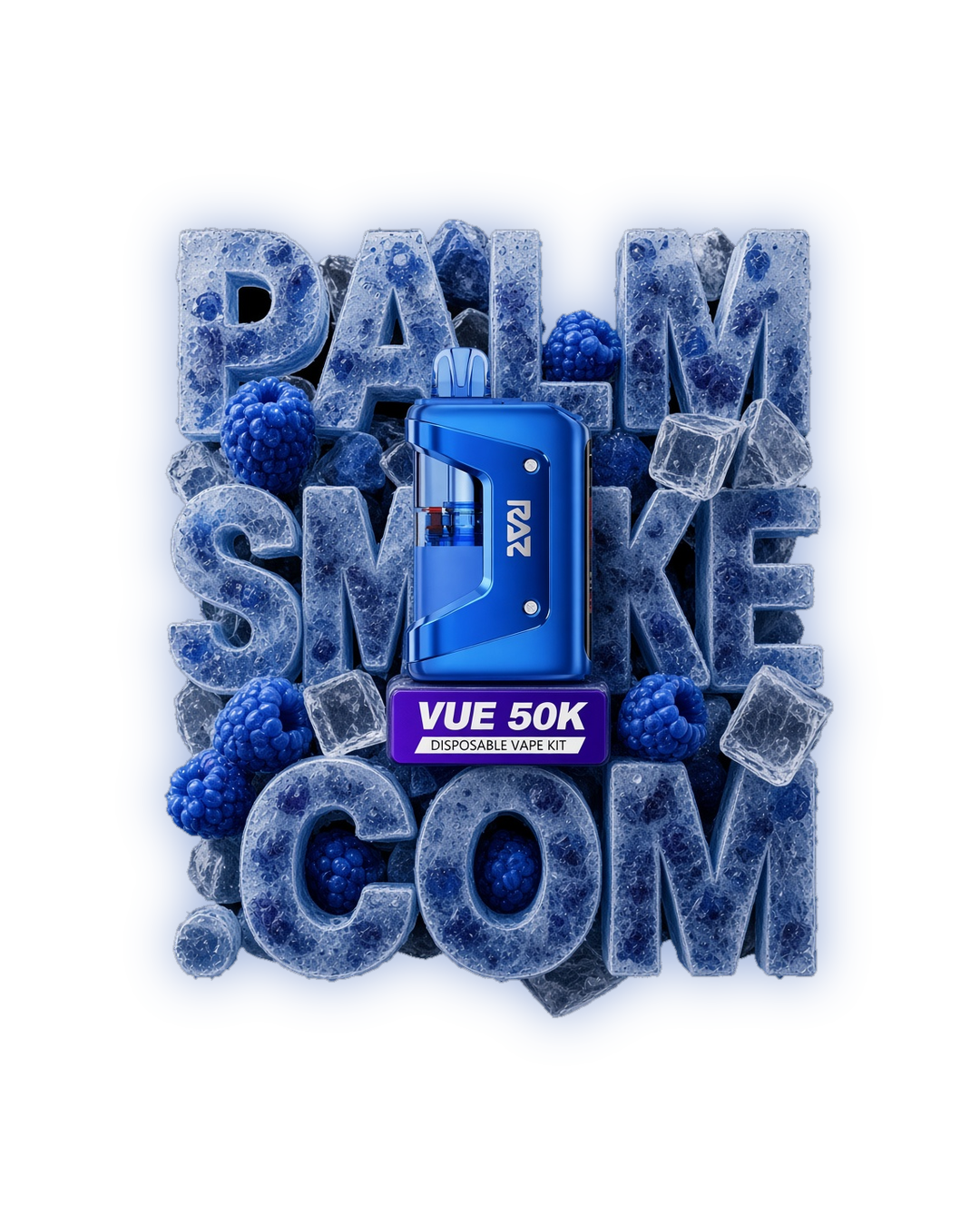 RAZ VUE 50K vape kit – Blue Razz Ice