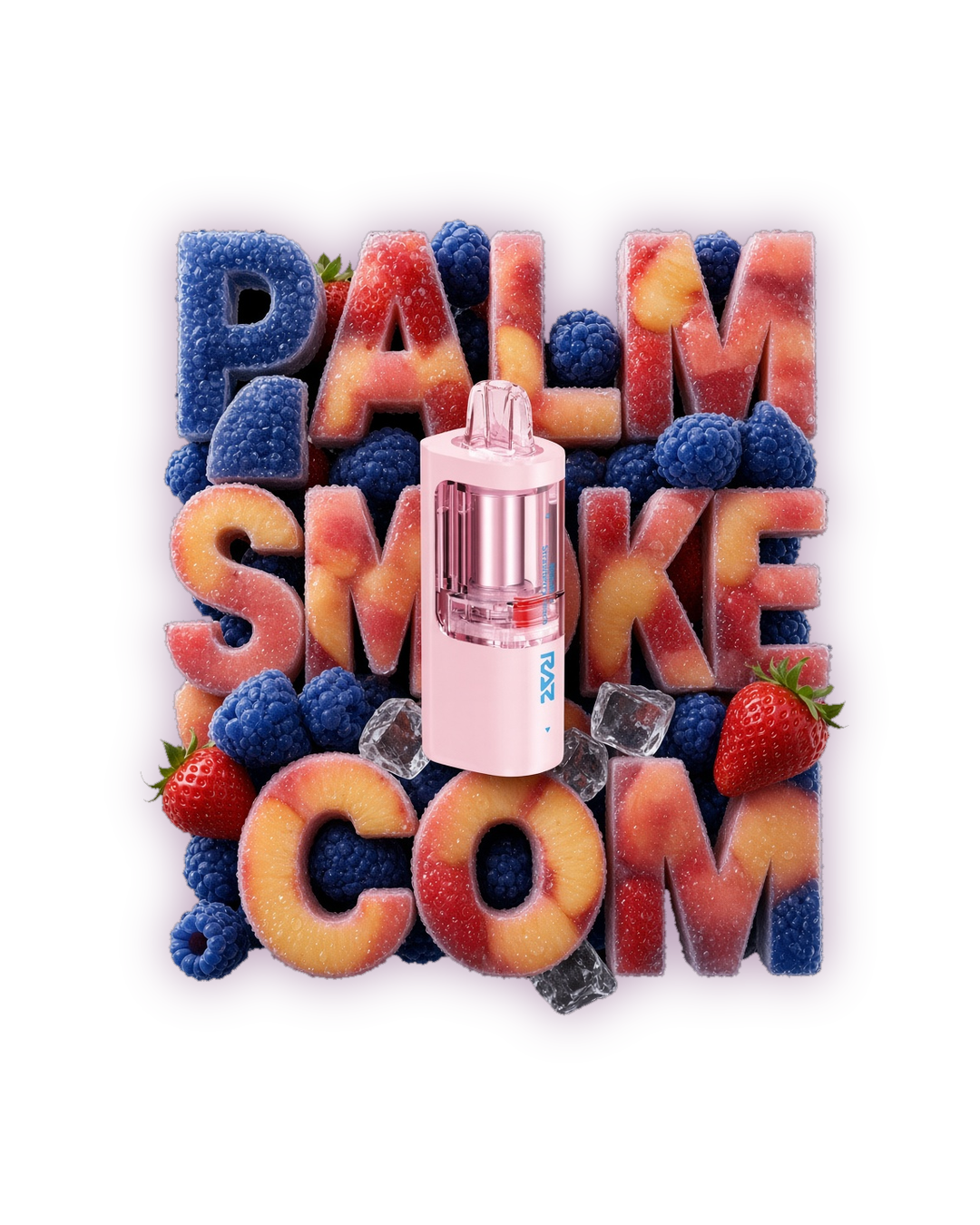 RAZ VUE 50K replacement pod – Blue Raz Strawberry Peach