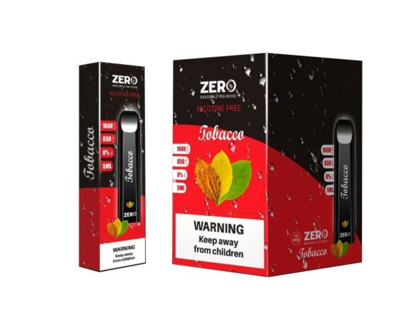 Zero Disposable E-Cigarette Device - 0% Nicotine Vape