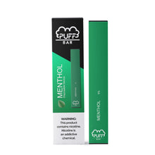 Load image into Gallery viewer, Puff Bar Menthol Disposable Device
