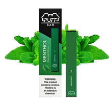 Load image into Gallery viewer, Puff Bar Menthol Disposable Device
